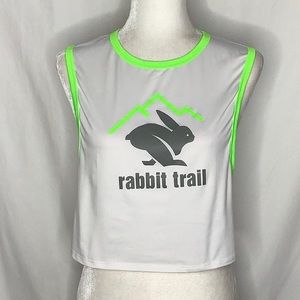 Rabbit Trail Running - Suns Out, Tummies Out Cropped Tank Top Size M